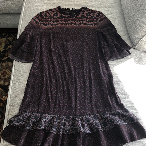 All Saints Dresses & Skirts - All saints flutter sleeve floral dress size small